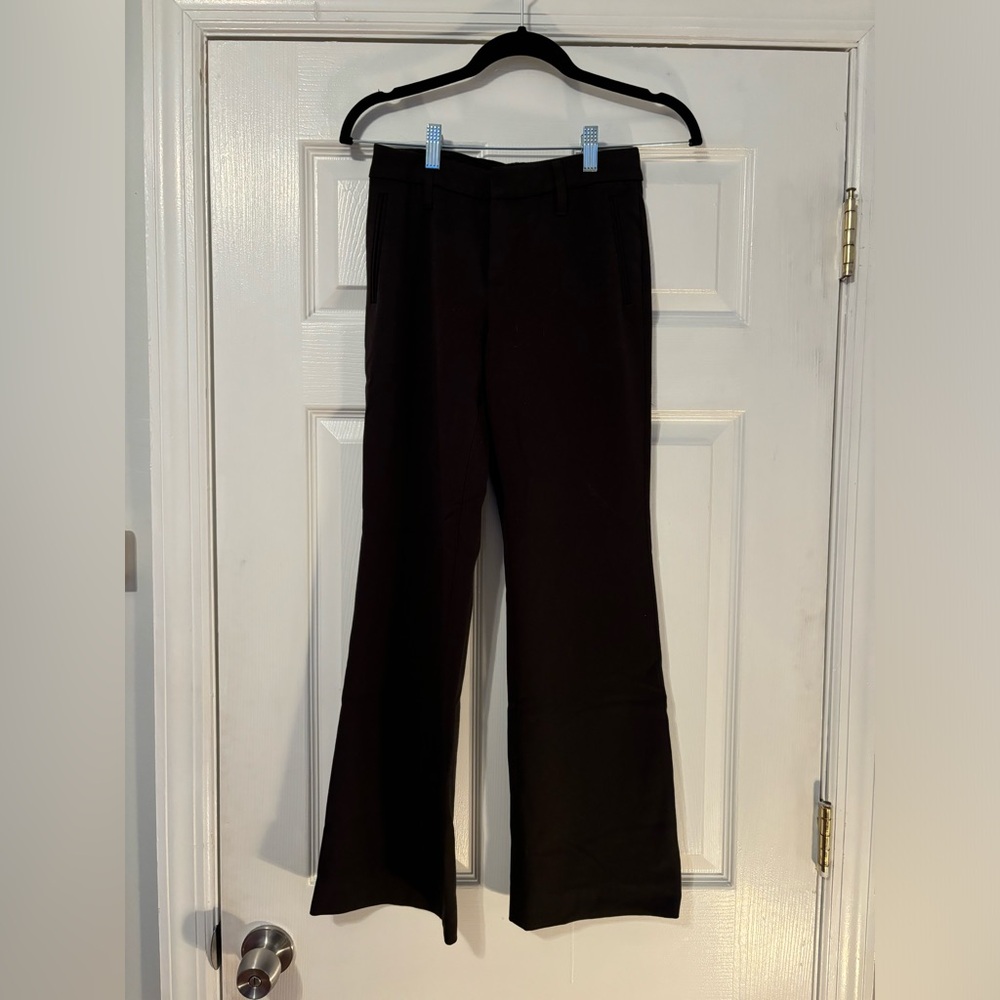 Vertigo Paris Dark Brown Flared Trousers